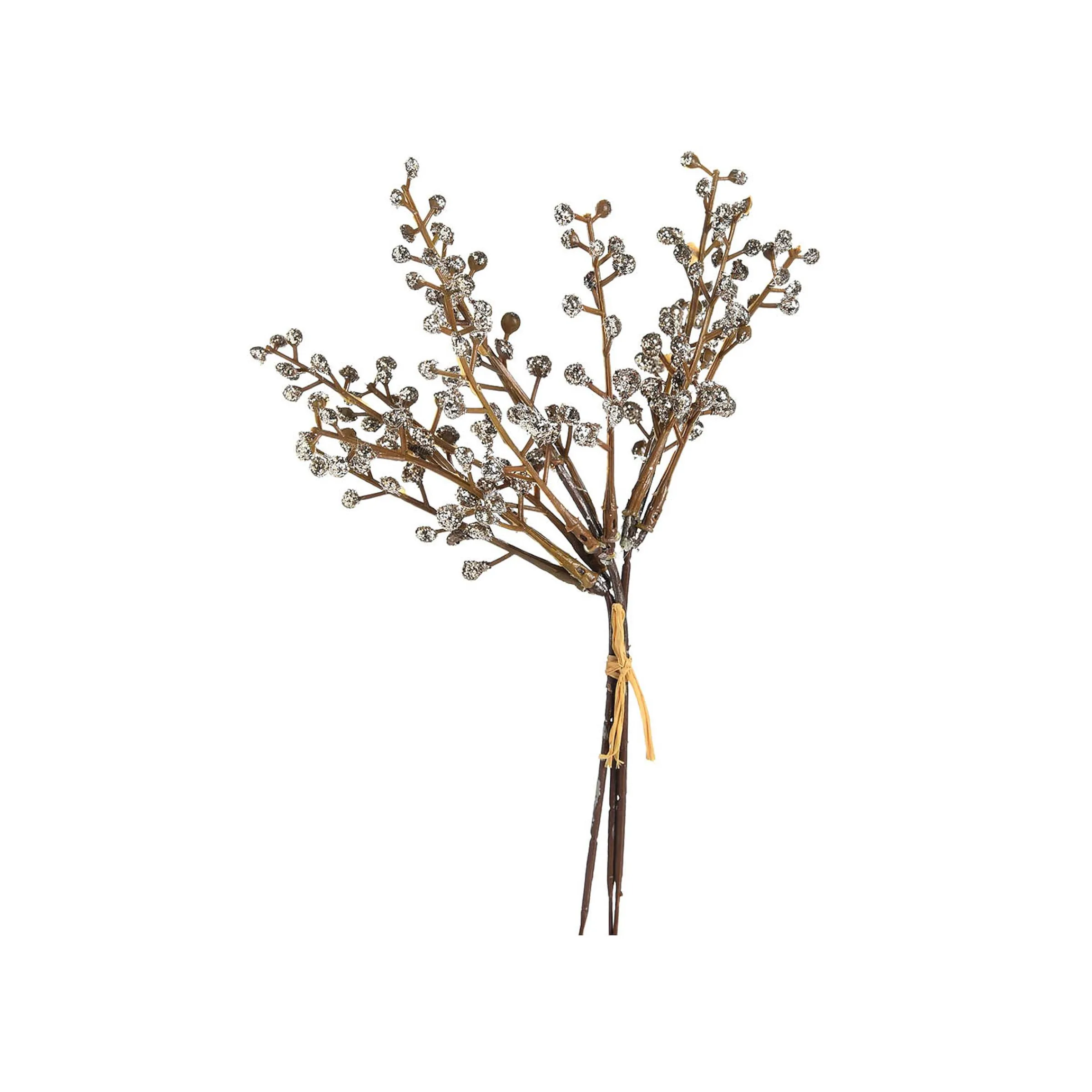 Depot Adventskranz-Deko^Glitzer-Kunst-Blumenpick Beeren