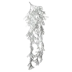Depot Blumen^Glitzer-Kunstzweig Geweihfarn, Hangend