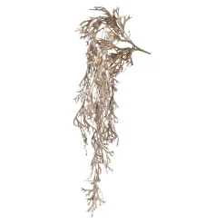 Depot Blumen^Glitzer-Kunstzweig Geweihfarn, Hangend