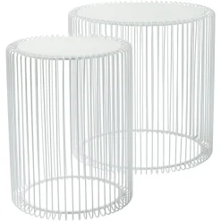 Depot Kare Beistelltisch-Set Wire> Beistelltische & Couchtische