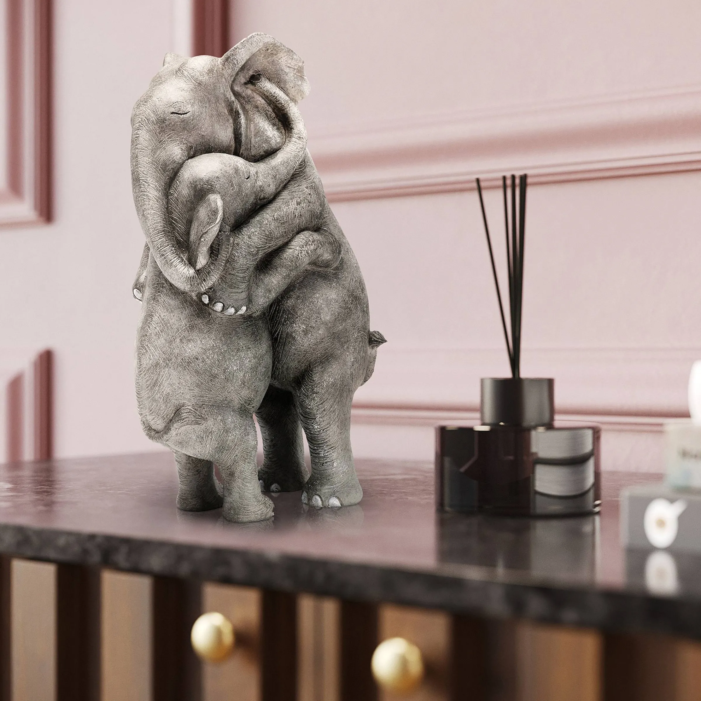 Depot Geschenkideen^Kare Deko-Figur Elephant Hug