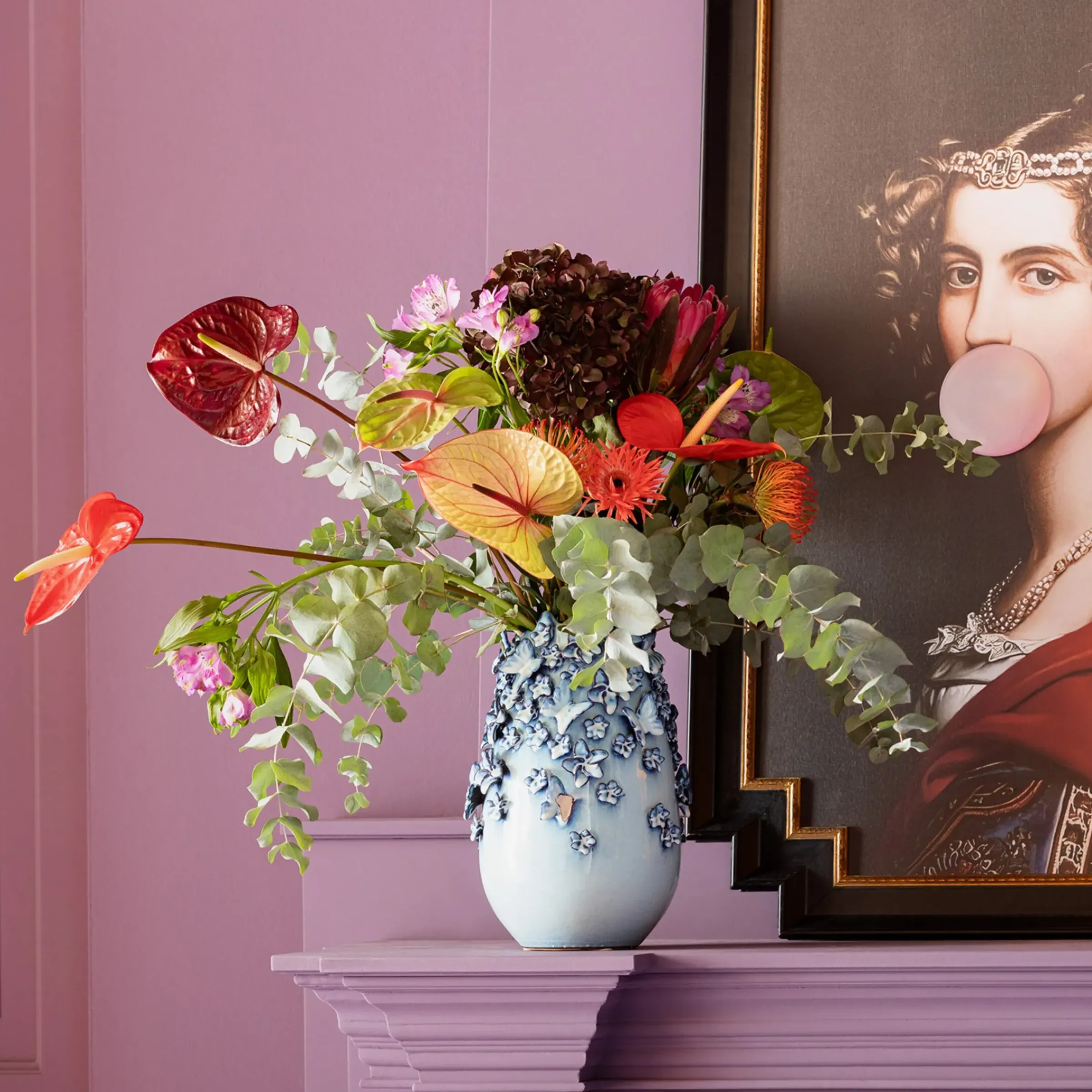 Depot Kare Vase Butterflies> Vasen