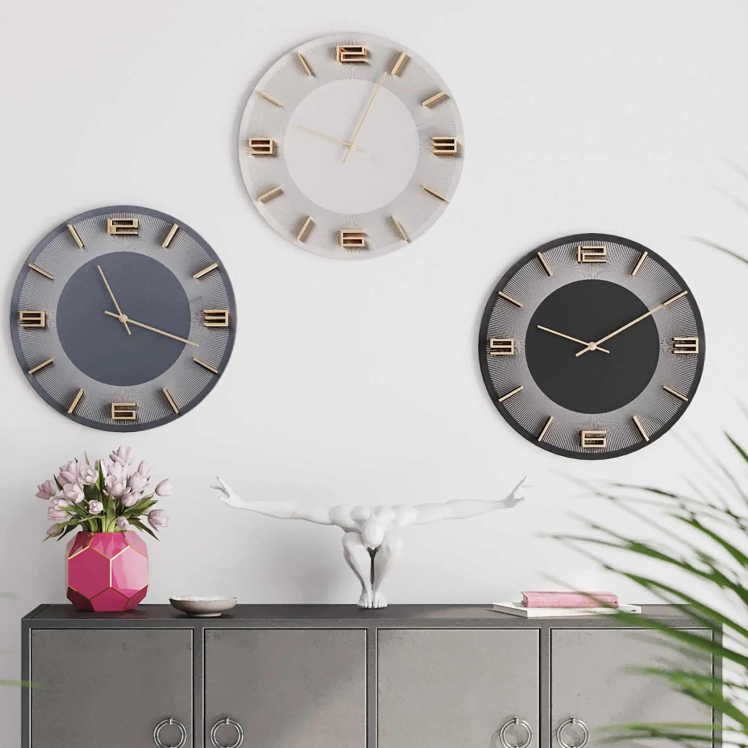 Depot Kare Wanduhr Leonardo> Wanddeko