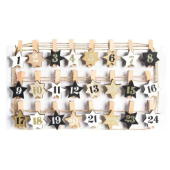 Depot Adventskalender^Klammern-Set Advent