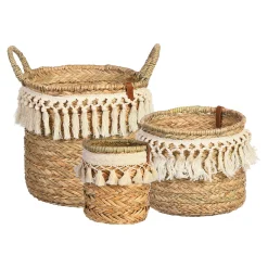 Depot Geschenkideen^Korb-Set Fringes