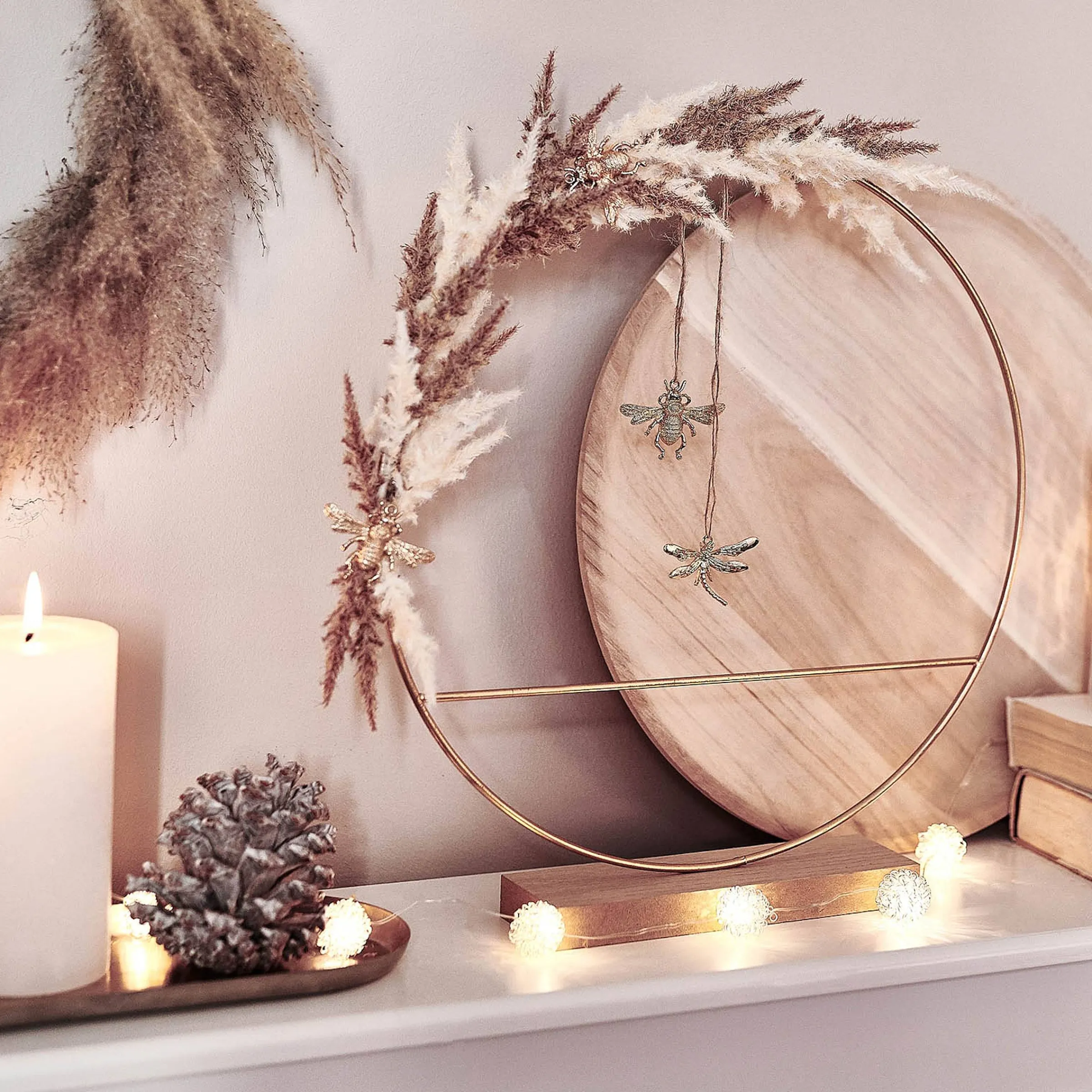 Depot Adventskranz-Deko^Kunstblume Astilbe