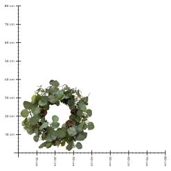 Depot Adventskranze & Zubehör^Kunstkranz Eukalyptus & Tanne