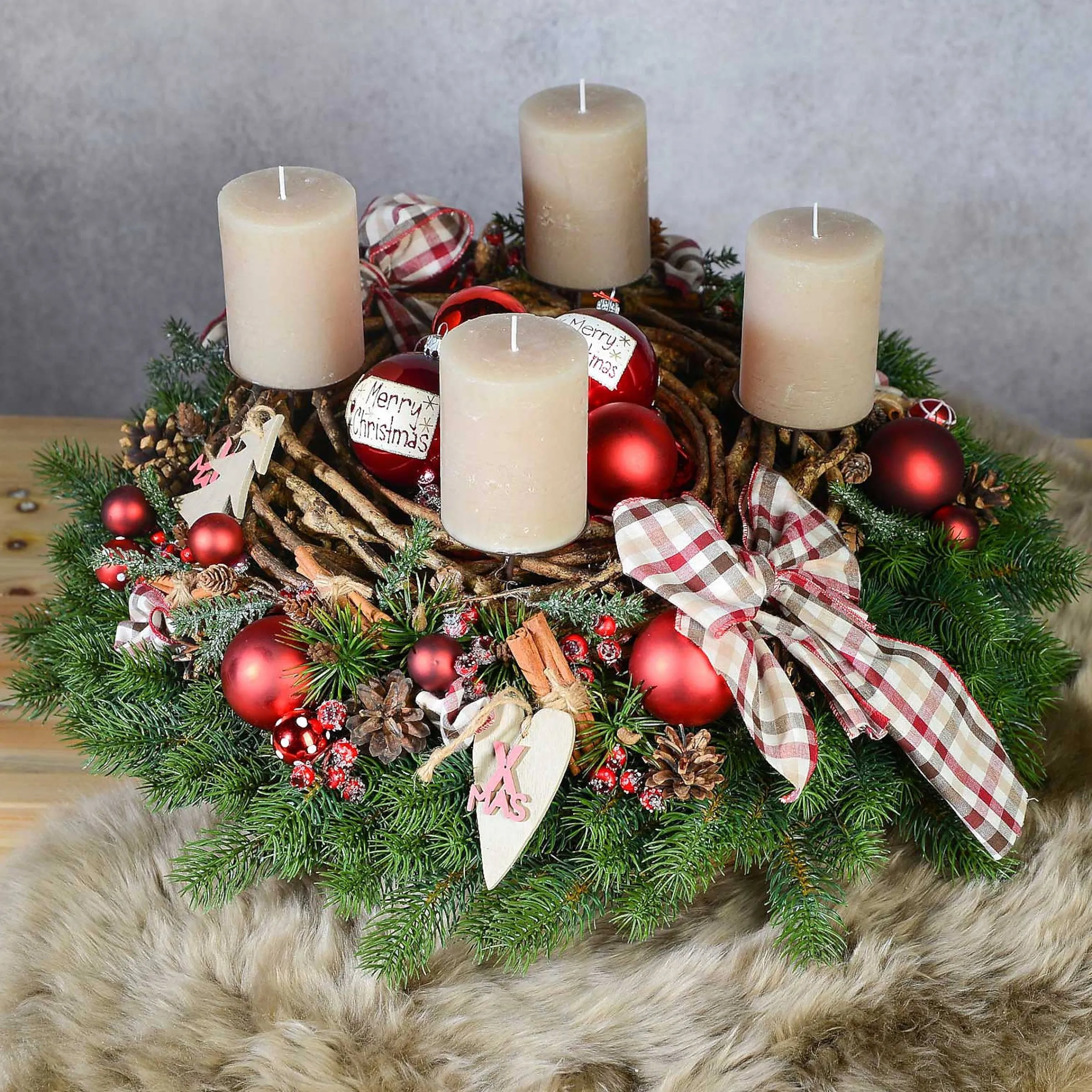 Depot Adventskranze & Zubehör^Kunst-Tannenkranz
