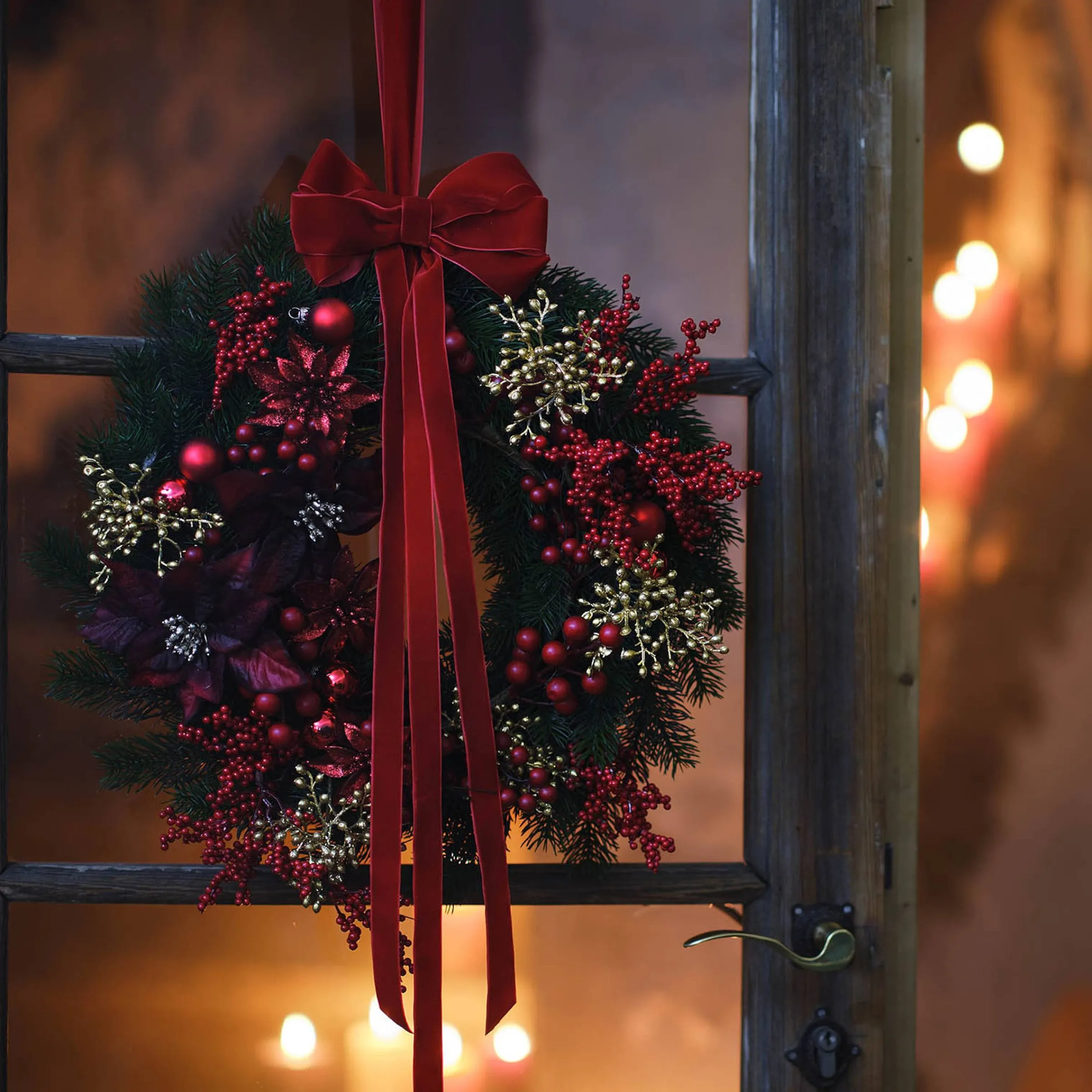Depot Adventskranze & Zubehör^Kunst-Tannenkranz, Beschneit