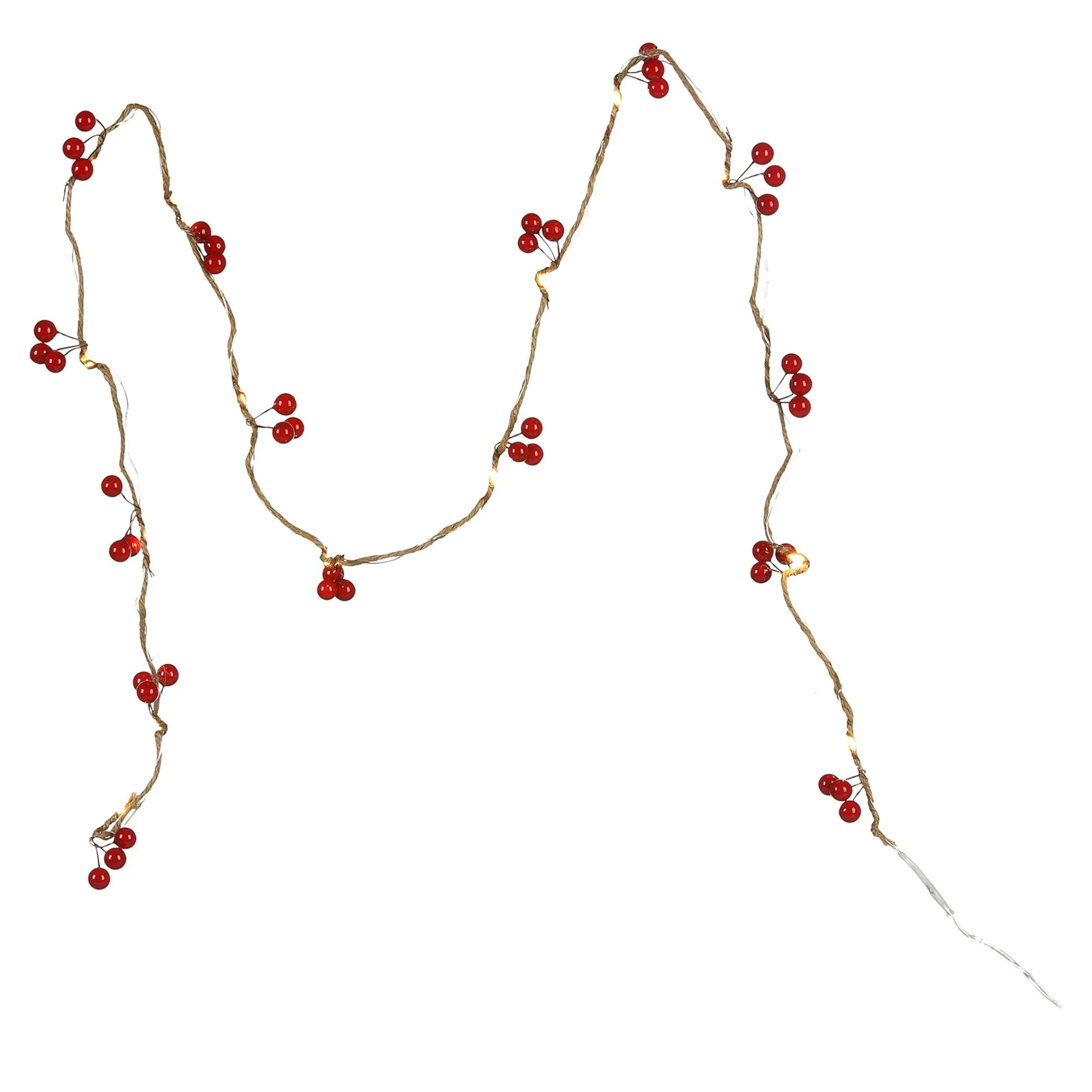 Depot Adventskranz-Deko^Led-Lichterkette Berries