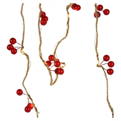 Depot Adventskranz-Deko^Led-Lichterkette Berries