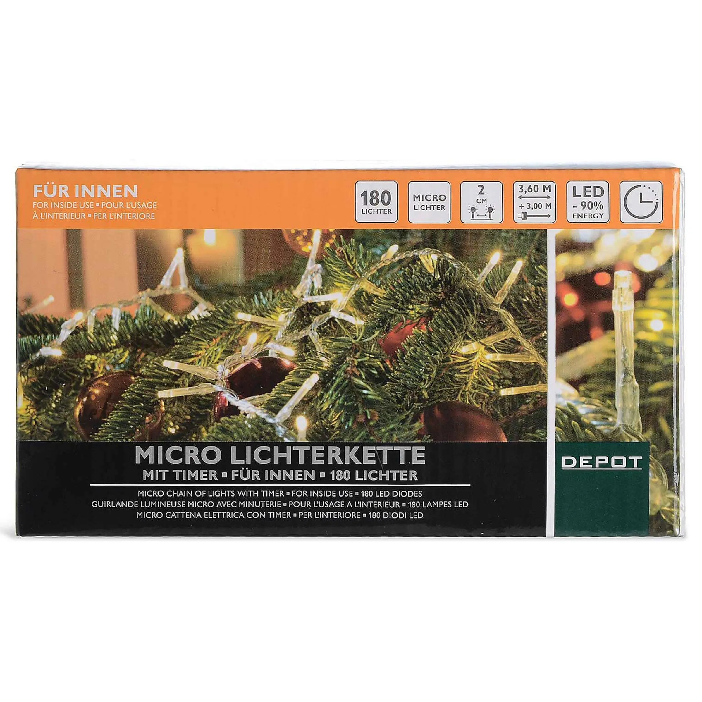 Depot Adventskranz-Deko^Led-Lichterkette Mini