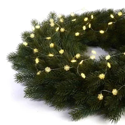 Depot Adventskranz-Deko^Led-Lichterkette Mini-Schneeflocke