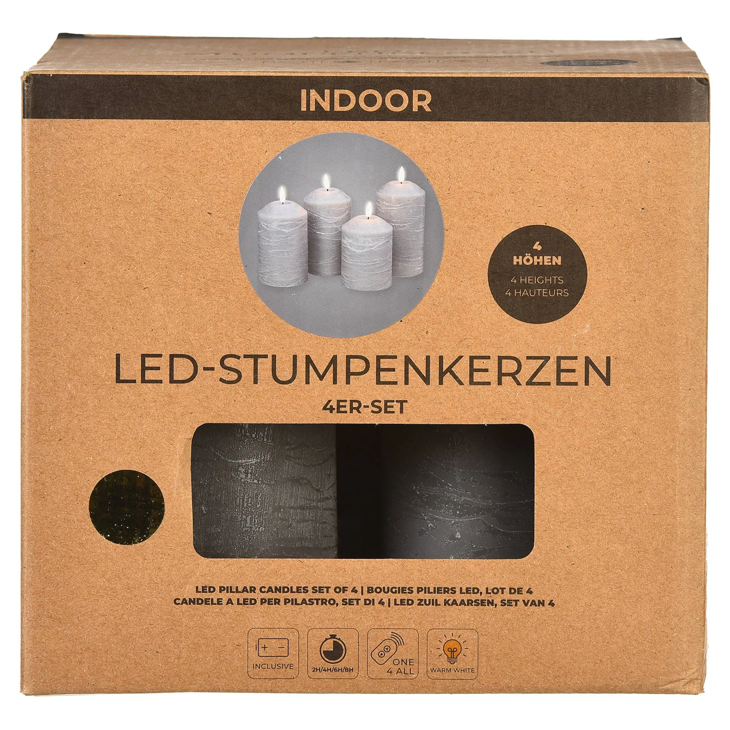 Depot Adventskerzen^Led-Stumpenkerzen-Set