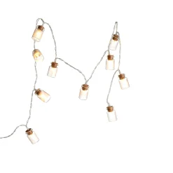 Depot Beleuchtung Für Drinnen^Lichterkette Gläser, 10 Led, Batteriebetrieben