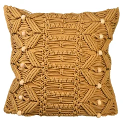 Depot Geschenkideen^Makramee-Kissenhulle Woodie