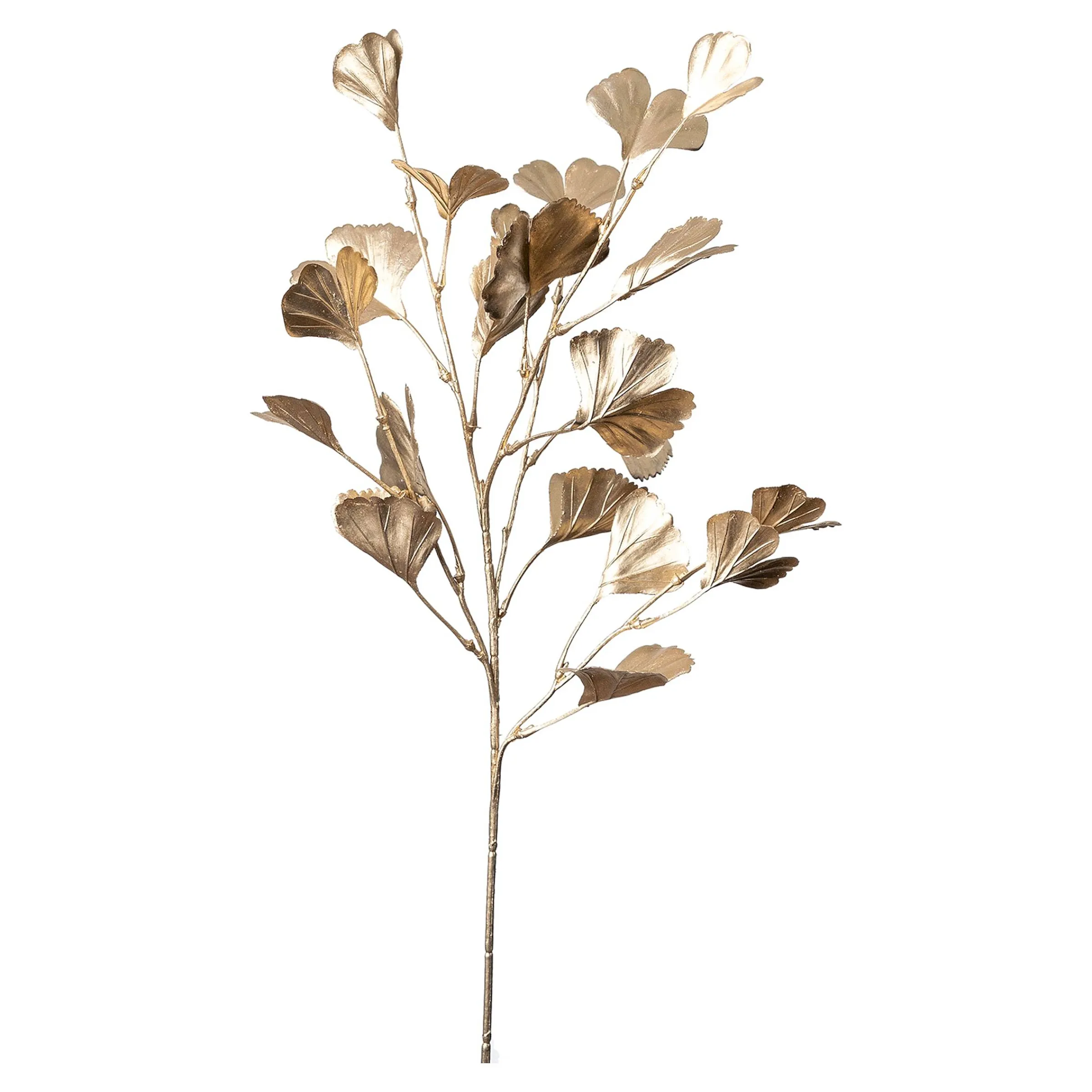 Depot Adventskranz-Deko^Metallic-Kunstzweig Ginkgo