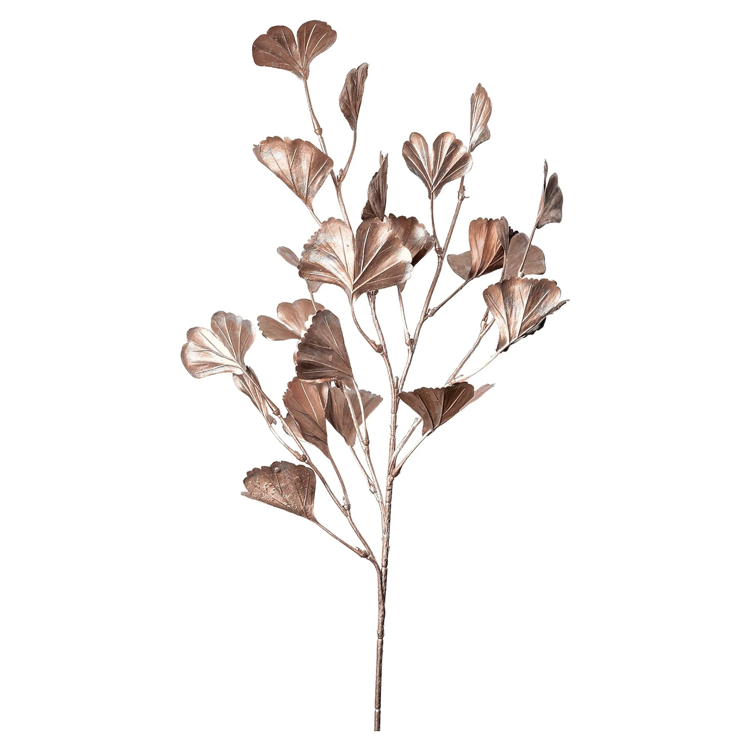 Depot Adventskranz-Deko^Metallic-Kunstzweig Ginkgo