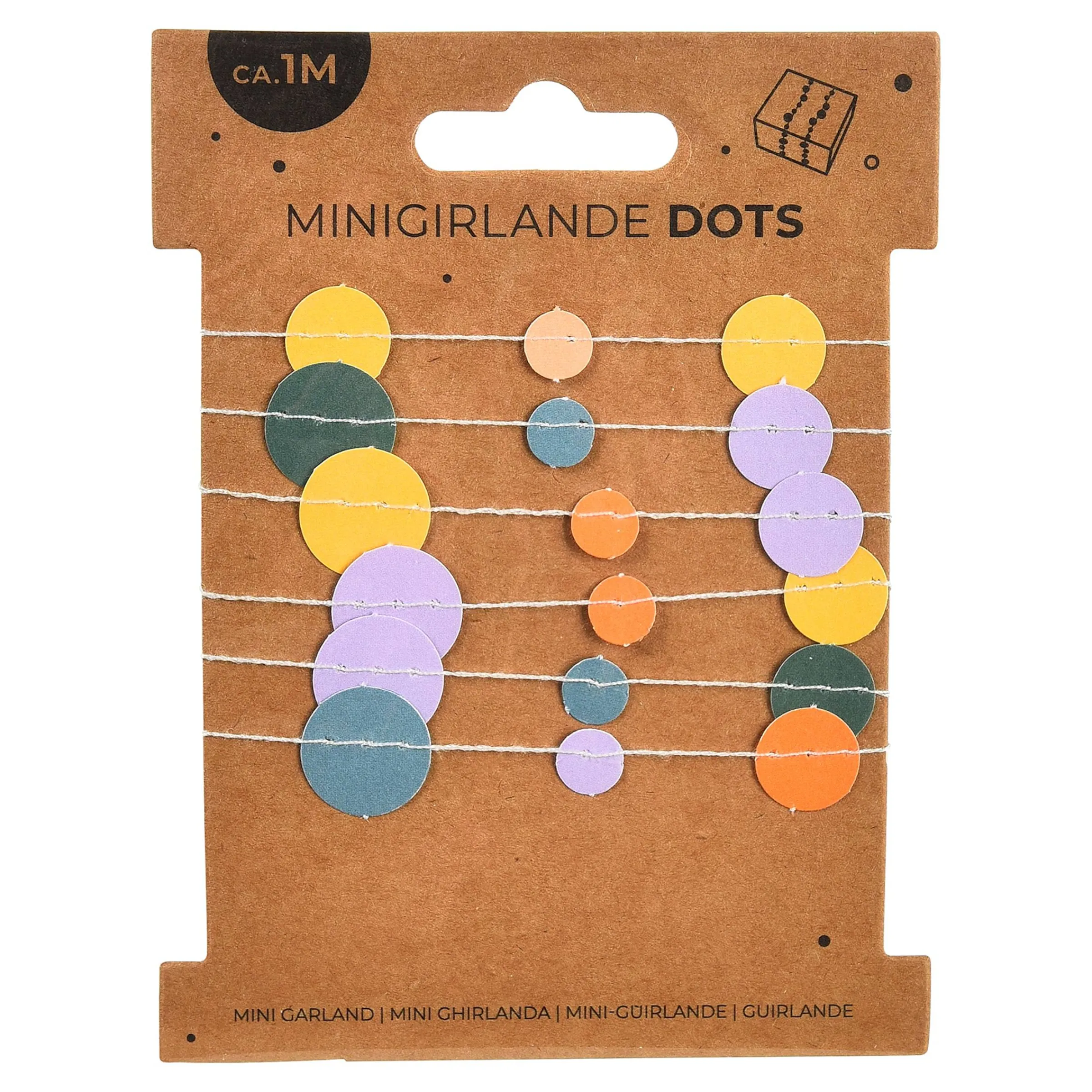 Depot Girlanden^Minigirlande Dots