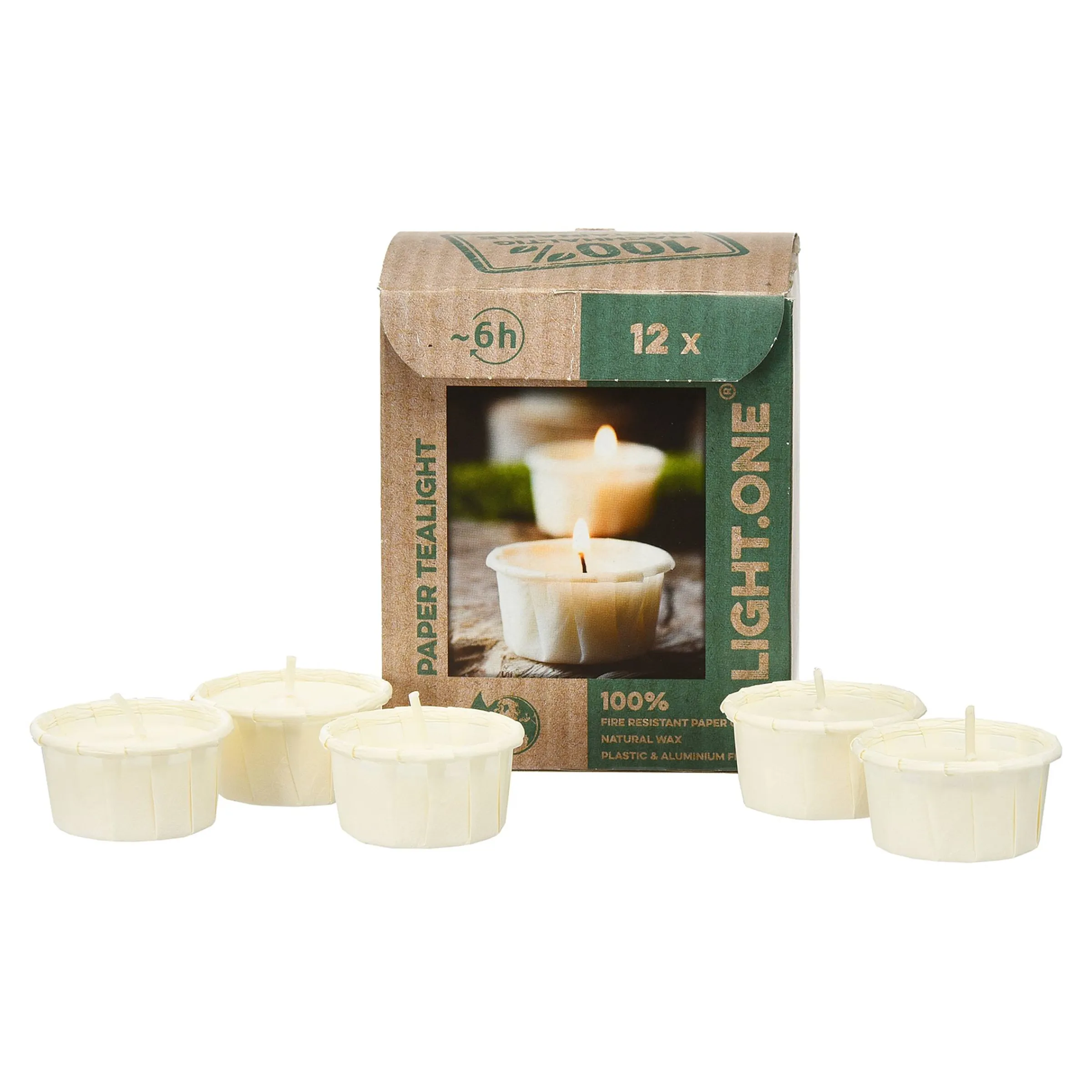 Depot Kerzen^Papier-Teelichter Light One