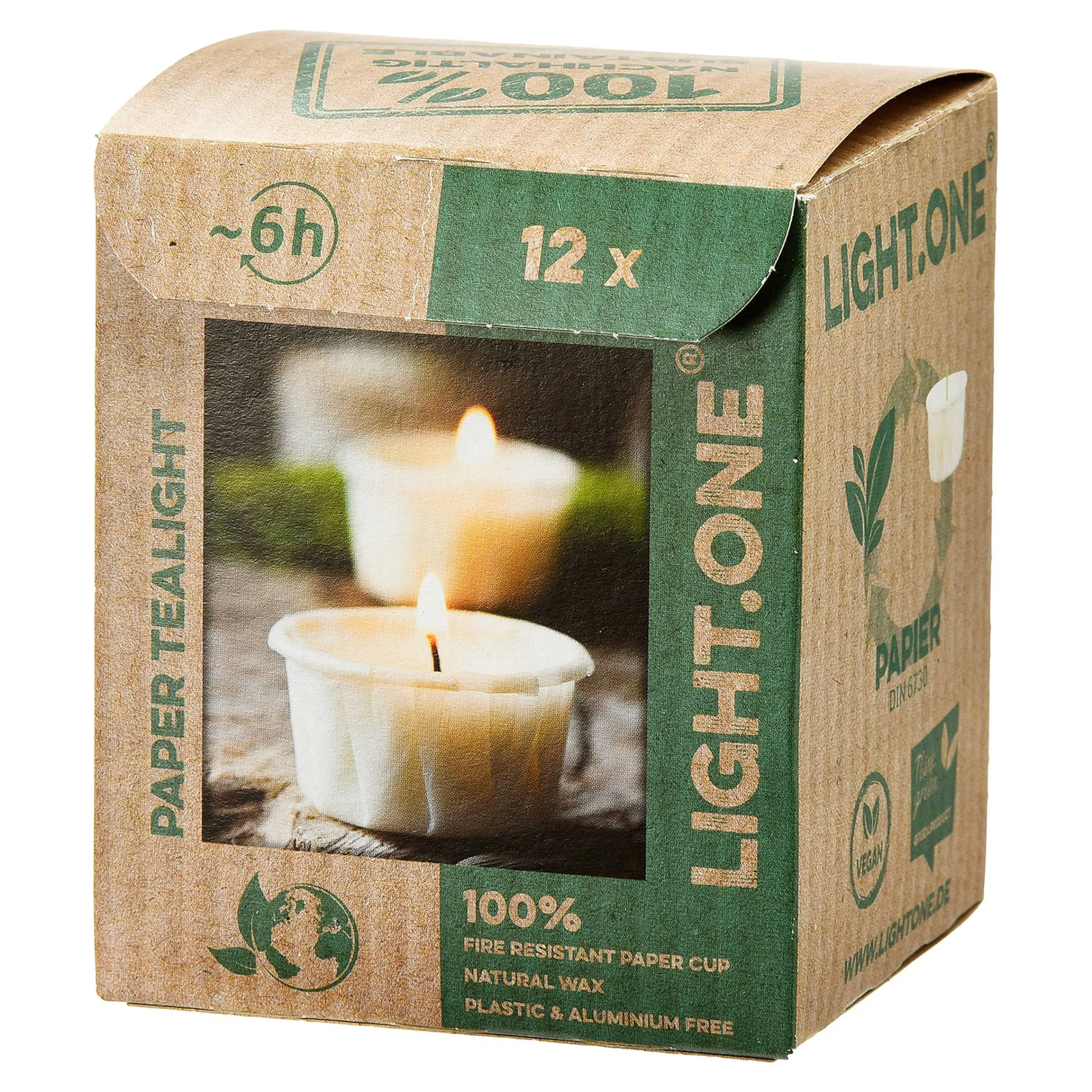 Depot Kerzen^Papier-Teelichter Light One