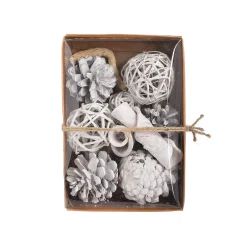 Depot Tannenzweige & -Zapfen^Potpourri All White