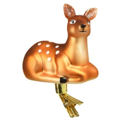Depot Adventskranz-Deko^Reh A.Clip Glas Ca.7Cm