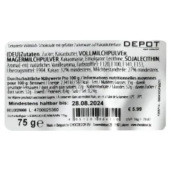 Depot Geschenkideen^Schokofigur LebKüchenmann 75G