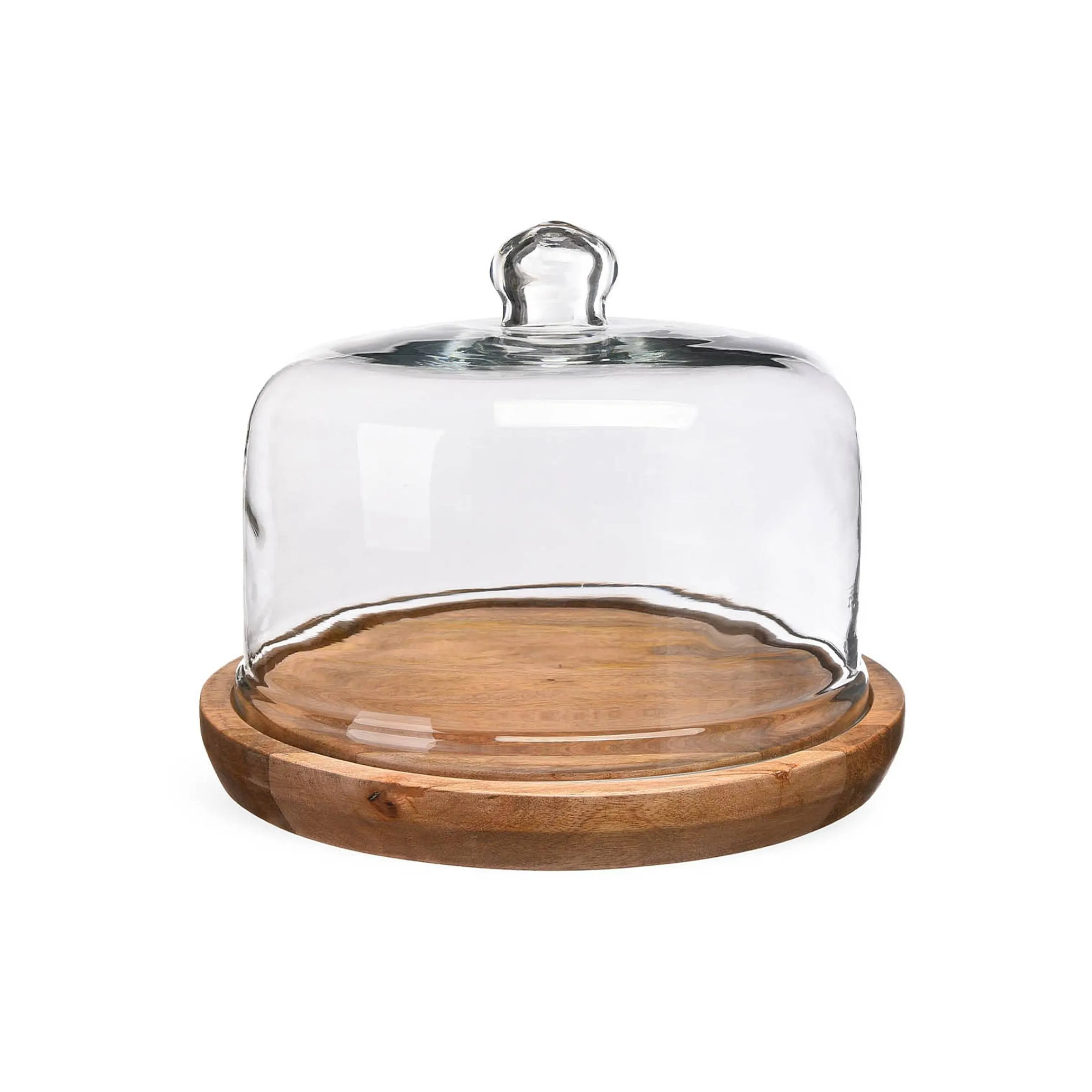 Depot Geschenkideen^Servierglocke Mit Holzteller