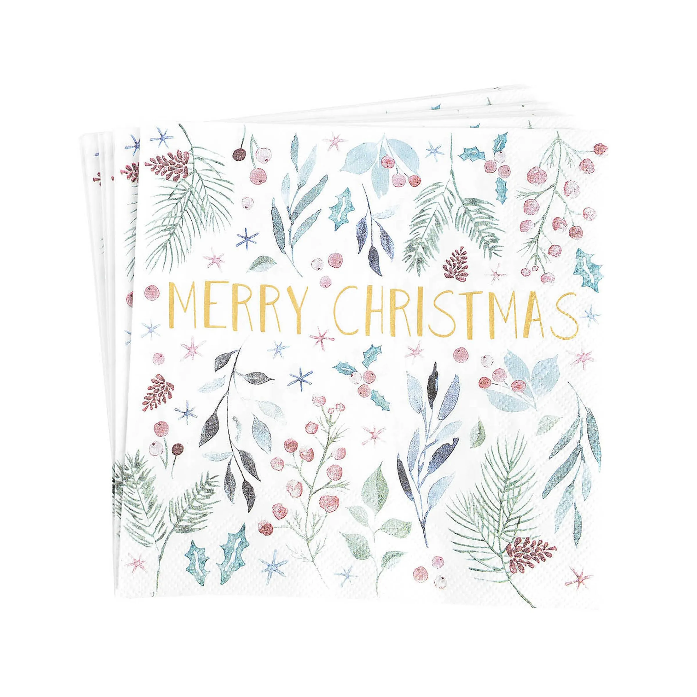 Depot Tischwasche^Servietten Christmas Aquarell