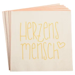 Depot Geschenkideen^Servietten Herzensmensch