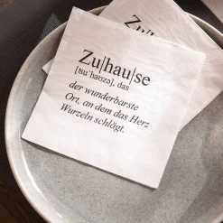 Depot Geschenkideen^Servietten Zuhause