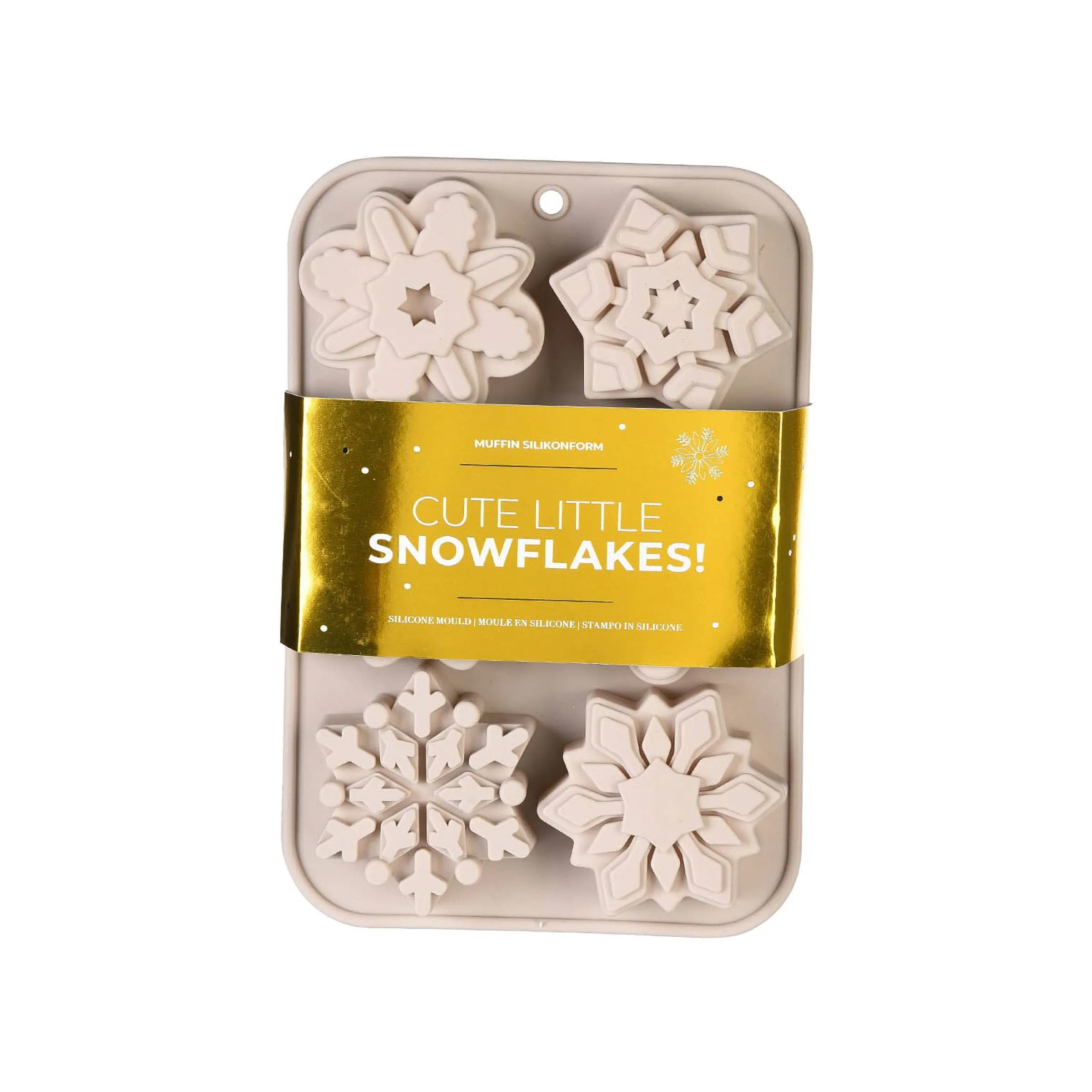 Depot Backutensilien^Silikon-Backform Snowflake Für 6 Muffins