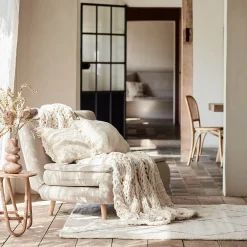 Depot Kissen^Strick-Kissenhulle Stripe