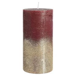 Depot Adventskerzen^Stumpenkerze Gold Glitter