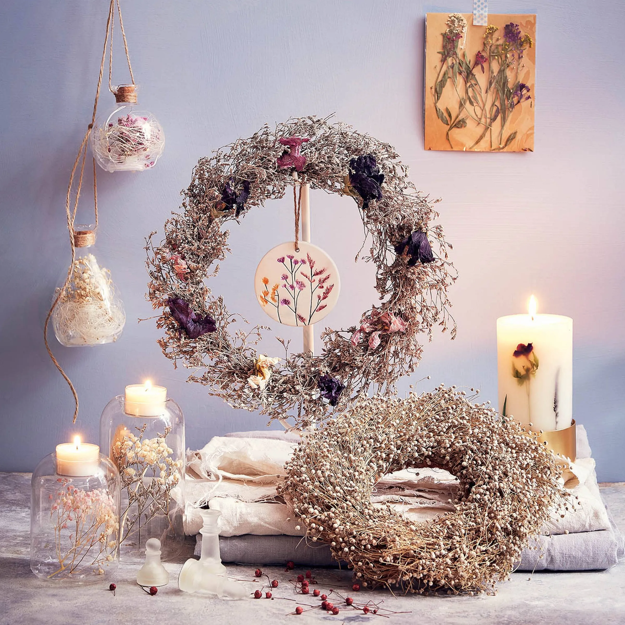 Depot Geschenkideen^Trockenblumenkranz Bea