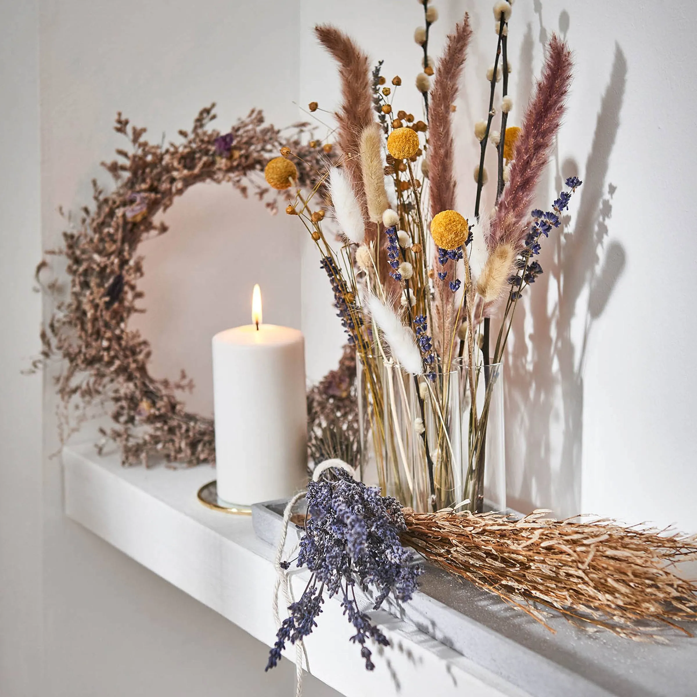 Depot Geschenkideen^Trockenblumenkranz Bea