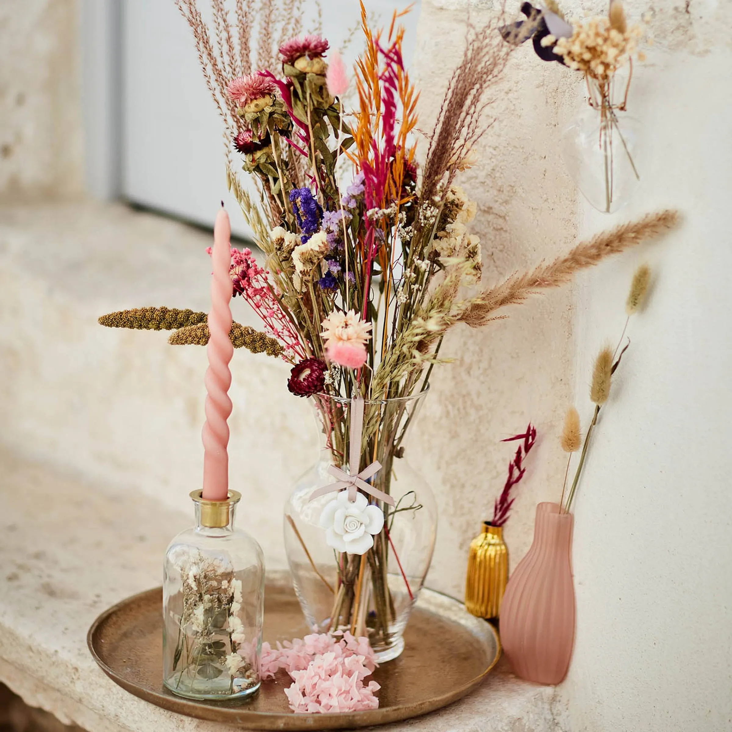 Depot Geschenkideen^Trockenblumenstraus Flora