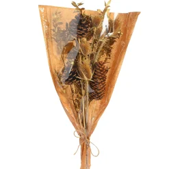 Depot Adventskranz-Deko^Trockenblumenstraus Goldy