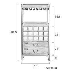 Depot Geschenkideen^Weinschrank Edgar