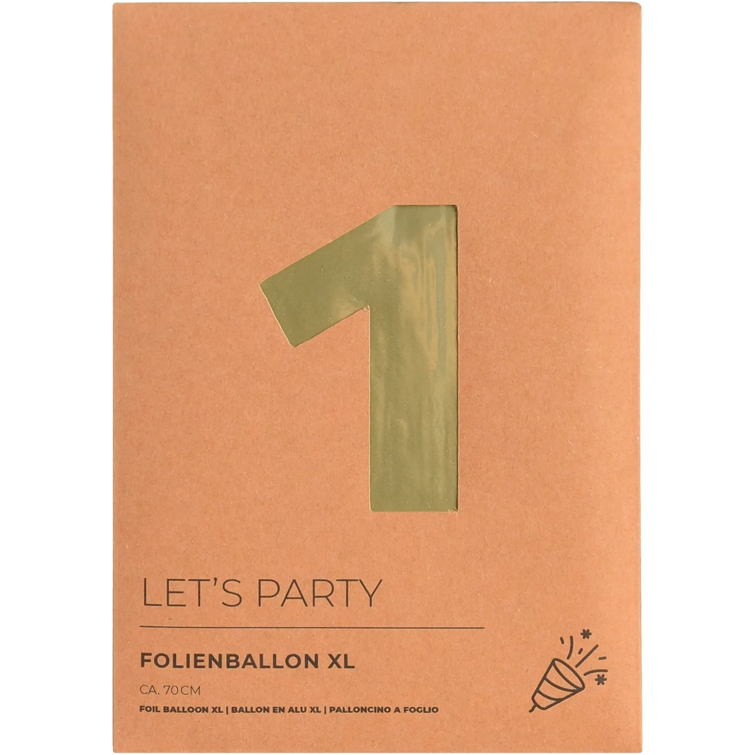Depot Xl-Folienballon Nummer 1> Luftballons
