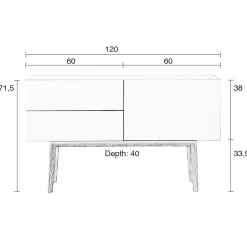 Depot Geschenkideen^Zuiver Sideboard High On Wood